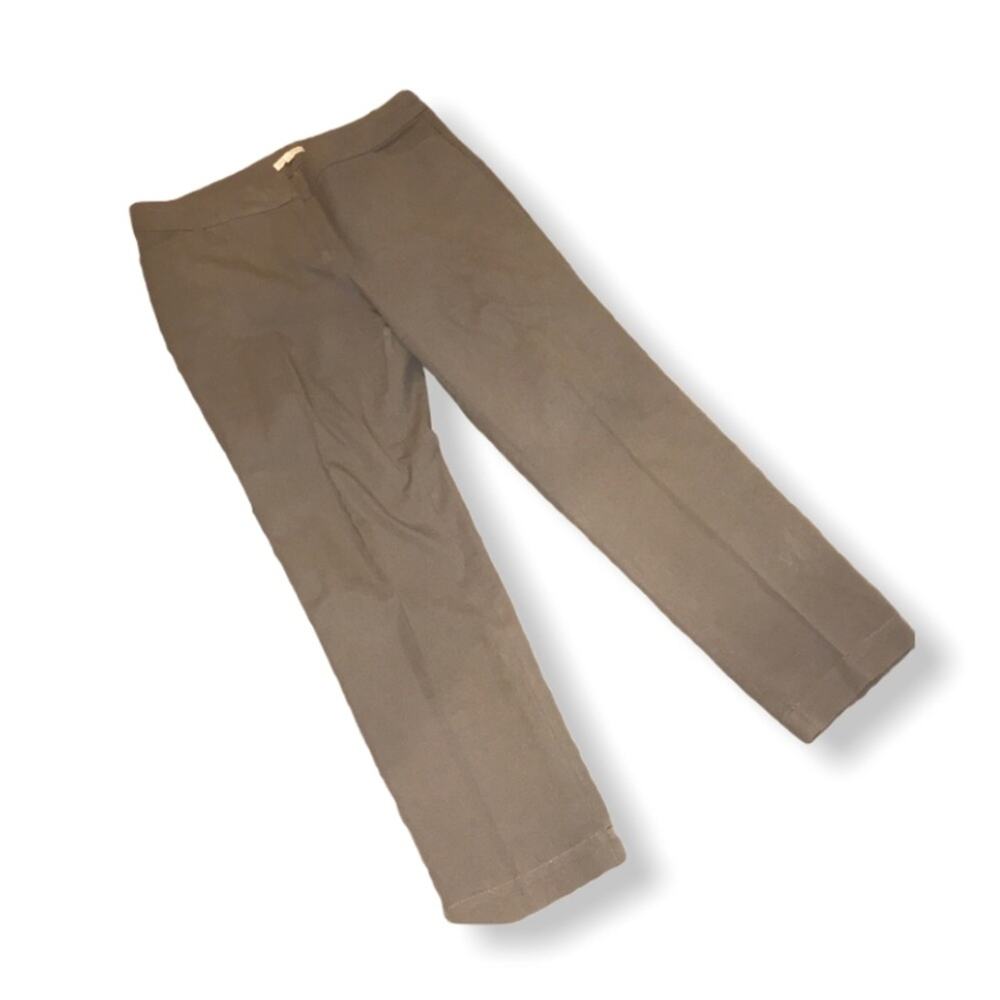 Eileen Fisher gray cotton slacks petite medium